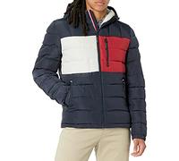 Tommy Hilfiger Adaptive Veste Matelassée Imperméable À Capuche Doublée Sherpa Manteau Homme (lot de 1)