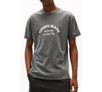 Tommy Hilfiger Arch Logo Textured T-shirt Black Taille: M | T-Shirts Outlet | Homme | Le Noir