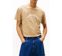 Tommy Hilfiger Arch Logo Textured T-shirt Dark Dune Taille: S | T-Shirts Outlet | Homme