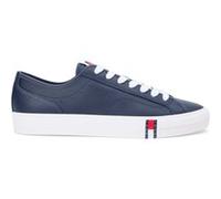 Tommy Hilfiger Archive Flag Stripe Leather Trainers Dark Night Navy Taille: 45 | Chaussures à Lacets Outlet | Homme | Le Noir