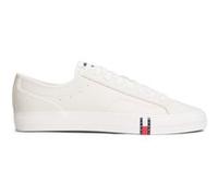 Tommy Hilfiger Archive Flag Stripe Leather Trainers Ecru Taille: 44 | Baskets Outlet | Homme | Marron