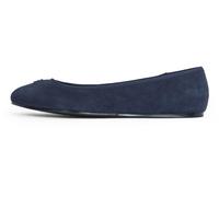 Tommy Hilfiger Ballerines Femme Hardware en Daim, Bleu (Space Blue), 38