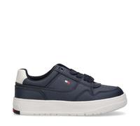 Tommy Hilfiger Baskets à Lacets pour Garçons et Filles, Nathan, Bleu/Blanc, 40