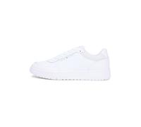 Tommy Hilfiger Th Basket Core Lite LTH Fm0fm05713 Chaussures Basses pour Homme, White, 44 EU