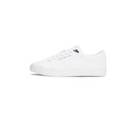 Tommy Hilfiger Baskets Vulcanisées Homme Core Low en Cuir, Blanc (White), 45