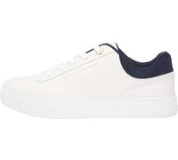 Tommy Hilfiger Baskets Basses décontractées pour Femme FW0FW09020 - Blanc (écru/Bleu Spatial), Taille 42, Blanc écru, Bleu sidéral, 42 EU