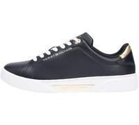 Tommy Hilfiger Baskets Basses Essential Chic Court Fw0fw09019 pour Femme, Black, 40 EU