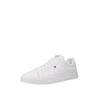 Tommy Hilfiger Baskets Homme Icon Flag Essential en Cuir, Blanc (White), 45
