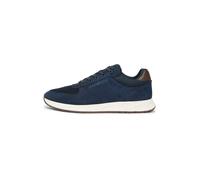 TOMMY HILFIGER Baskets basses 'Newport' bleu marine / marron, Taille 44