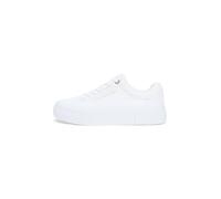 Tommy Hilfiger Femme Th Foxing Platform Canvas Fw0fw09480 Bas, White (White), 37 EU