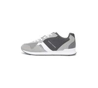 TOMMY HILFIGER Baskets basses 'RUNNER MIX' gris / vert foncé / blanc, Taille 40