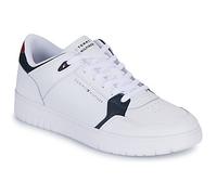 Tommy Hilfiger Baskets Homme en Cuir, Blanc (White), 42