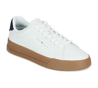 TOMMY HILFIGER Baskets basses 'Logo Court With' noir / blanc, Taille 44