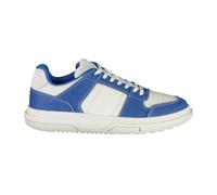 Tommy Hilfiger - Baskets blanches sportives avec détails contrastés - Homme - Chaussures - Bleu - Taille: 40 EU