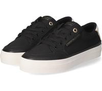Tommy Hilfiger Baskets/chaussures à lacets femme VULC Noir Textile Taille : 38