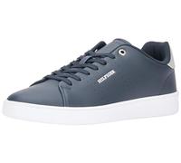 Tommy Hilfiger Baskets Court Cup LTH Perf Detail Fm05038 Cupsole pour Homme, Bleu Ciel désert, 40 EU