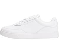 Tommy Hilfiger Baskets Cuvette Femme Casual en Cuir, Blanc (White), 40