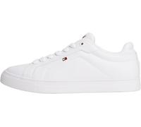 Tommy Hilfiger Baskets Cuvette Femme Icon Court Cuir, Blanc (White), 42