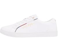 Tommy Hilfiger Baskets Cuvette Femme Tommy Signature Chaussures, Blanc (White), 37