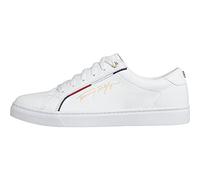 Tommy Hilfiger Baskets Cuvette Femme Tommy Signature Chaussures, Blanc (White), 38