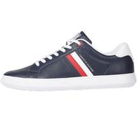 Tommy Hilfiger Baskets Cuvette Essential Leather Cupsole Homme en cuir Bleu (Desert Sky) 40
