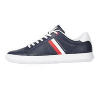 Tommy Hilfiger Baskets Cuvette Homme Essential Leather Cupsole en Cuir, Bleu (Desert Sky), 42