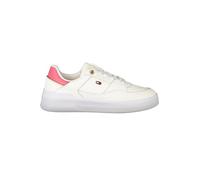 Tommy Hilfiger Baskets de Running Femme Essential Basket Basses, Blanc (Ancient White/Heritage Pink), 36