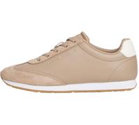 Tommy Hilfiger Baskets de Running Femme Heritage Fashion Mix Cuir, Beige (Coastal Taupe), 39
