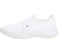 Tommy Hilfiger Baskets de Running Femme Knit Basses, Blanc (White), 41