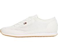 Tommy Hilfiger Baskets de Running Femme Low Profile en Maille, Blanc (Ecru), 37
