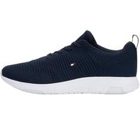 Tommy Hilfiger Baskets De Running Homme Corporate Knit Rib Runner Chaussures De Sport, Bleu (Desert Sky), 43 EU