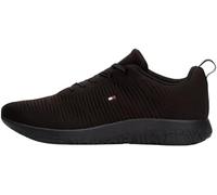 Tommy Hilfiger Baskets De Running Homme Corporate Knit Rib Runner Chaussures De Sport, Noir (Black), 40 EU
