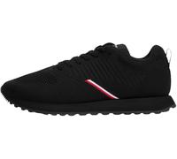 Tommy Hilfiger Baskets de Running Homme New Eva Knit Basses, Noir (Black), 42