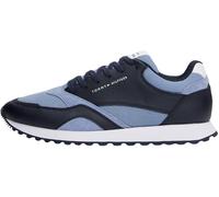 Tommy Hilfiger Baskets de Running Homme New Eva Mix Cuir, Bleu (Brisk Blue), 45