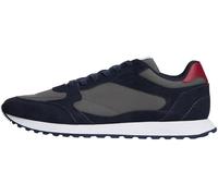 Tommy Hilfiger Baskets de Running Homme New Runner Eva Mix en Daim, Bleu (Desert Sky), 45