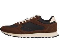 Tommy Hilfiger Baskets de Running Homme New Runner Eva Mix en Daim, Multicolore (Black/Legacy Brown), 40