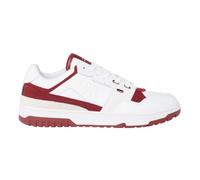 Tommy Hilfiger - Baskets en cuir à monogramme TH et crampons - Homme - Chaussures - Blanc - Taille: 44 EU