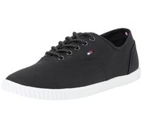 Tommy Hilfiger Canvas Lace Up Sneaker Women's Shoes Black r. 36