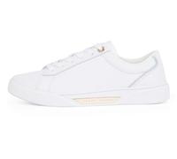Tommy Hilfiger Baskets Femme Chic en Cuir, Blanc (White), 39