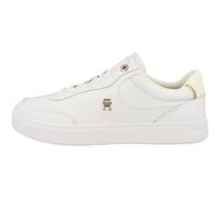 Tommy Hilfiger Baskets Femme Essential Chic en Cuir, Blanc (White), 39
