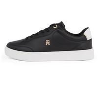 Tommy Hilfiger Baskets Femme Essential Chic en Cuir, Noir (Black), 40