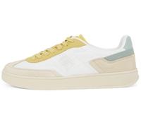 TOMMY HILFIGER Baskets basses 'HERITAGE' beige / moutarde / jade / blanc, Taille 38