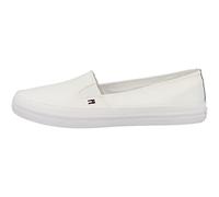 Tommy Hilfiger Baskets Femme Vulcanisées Essential Kesha Slip-On Chaussures, Blanc (White), 37 EU