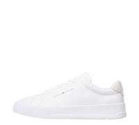 Tommy Hilfiger Baskets Homme Detail Essential en Cuir, Blanc (White), 46