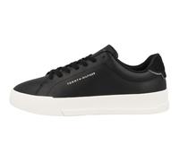 TOMMY HILFIGER Baskets Homme Detail Essential en Cuir, Noir (Black), 43