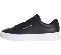 TOMMY HILFIGER Baskets Homme Detail Essential en Cuir, Noir (Black), 44