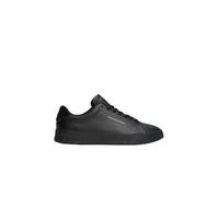 Tommy Hilfiger Baskets Homme Detail Essential en Cuir, Noir (Black/Black), 41