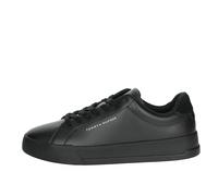 Tommy Hilfiger Baskets Homme Detail Essential en Cuir, Noir (Black/Black), 46
