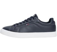 Tommy Hilfiger Baskets Homme Icon Flag Essential en Cuir, Bleu (Desert Sky), 46
