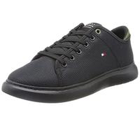 Tommy Hilfiger Baskets Homme Semelle Cuvette Chaussures, Noir (Black), 44 EU